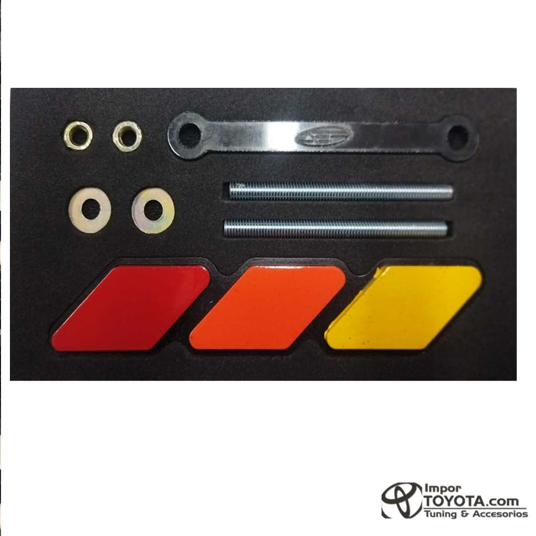 Emblema Bandera TRD para persina frontal