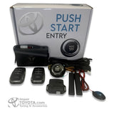 Kit completo botón de encendido electrónico Toyota: caja, módulo, 2 llaves, antenas PKE y arnés