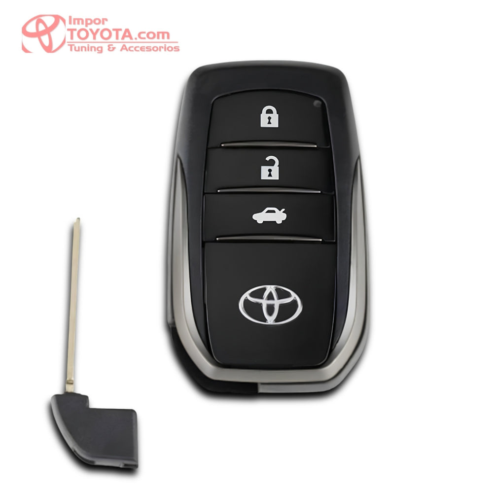 Llave inteligente Toyota logo original con llave de emergencia - kit Push Start PKE