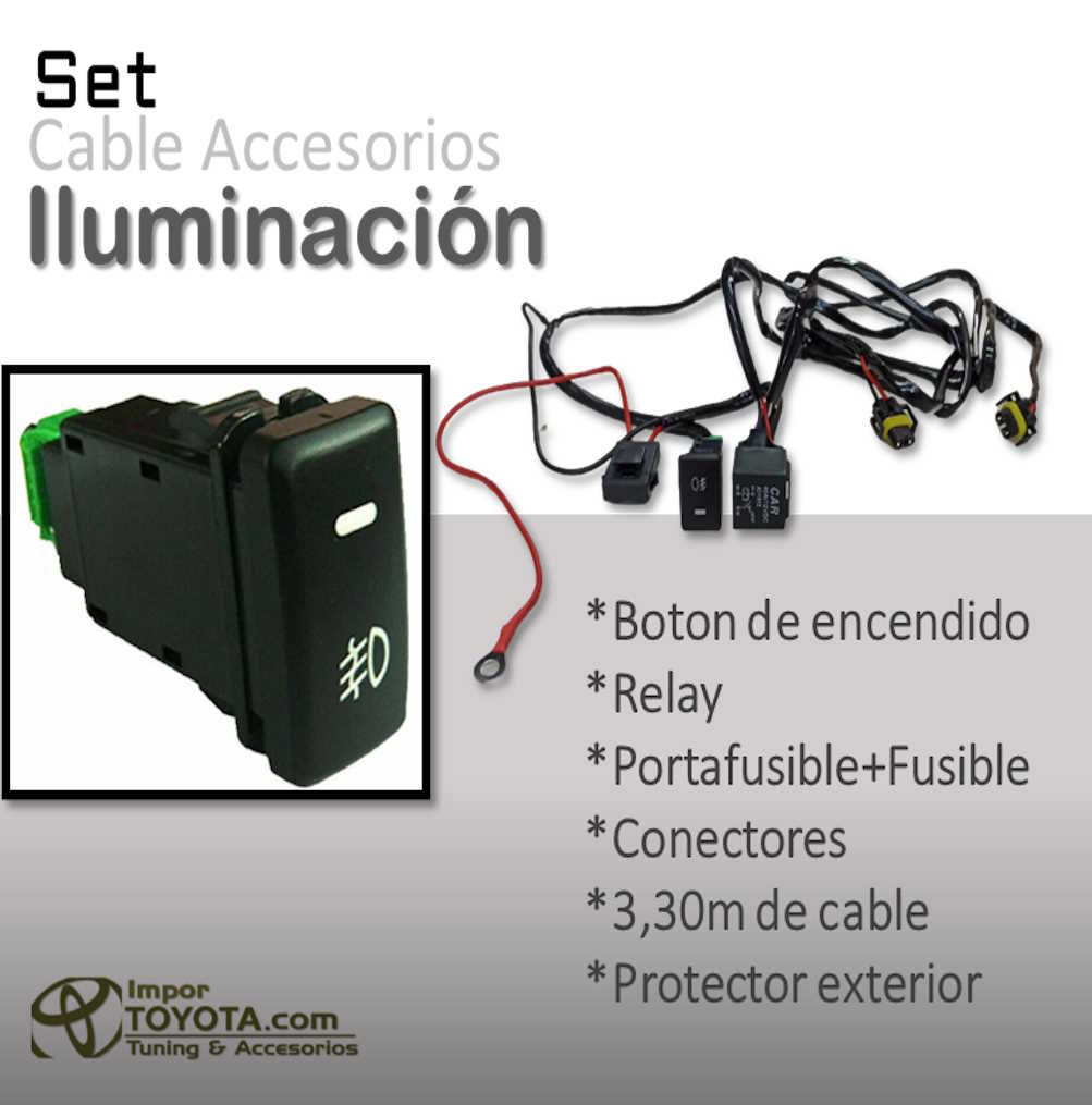 Set Boton y accesorios electricos para iluminacion