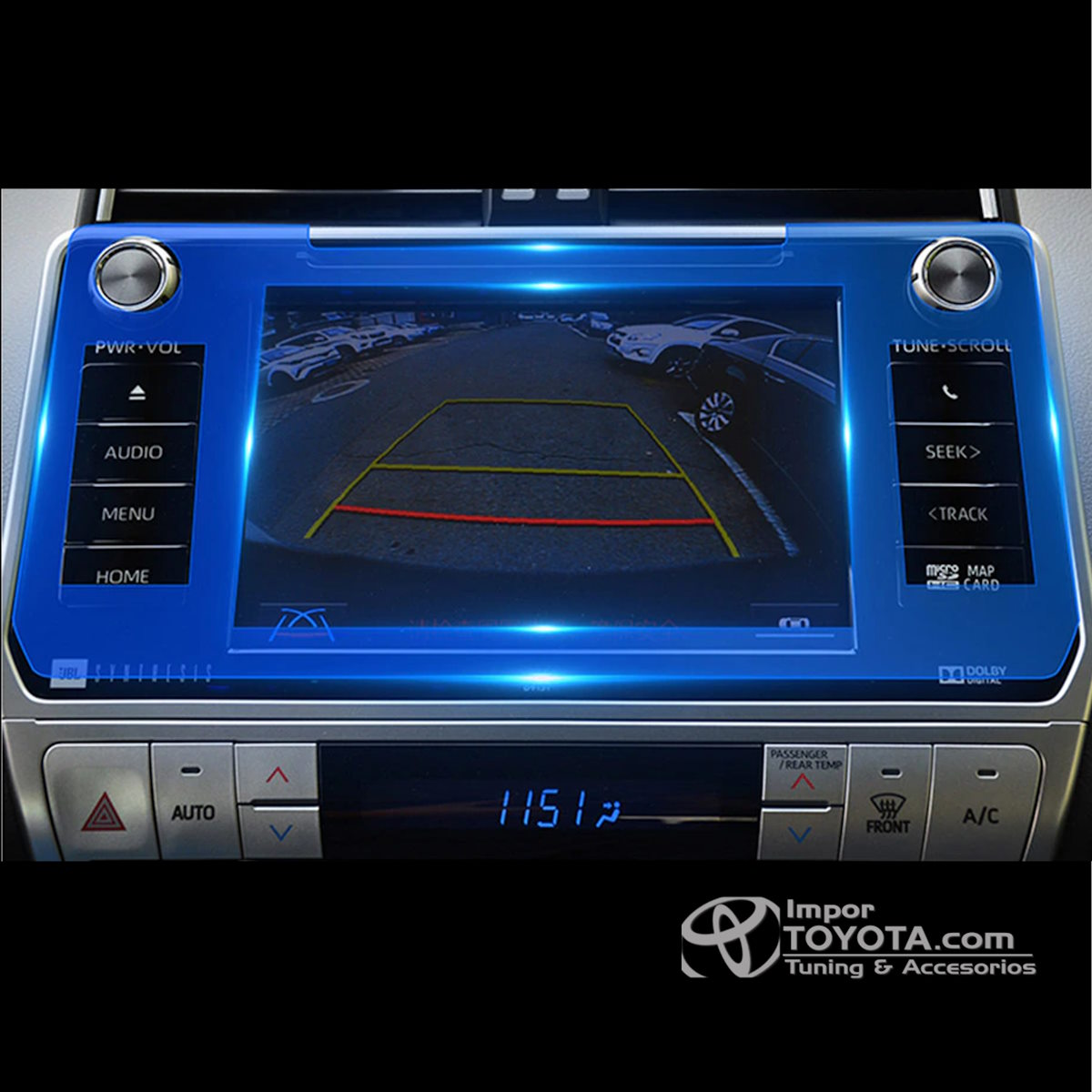 PPF protector para Consola Toyota Prado 2018/2023+