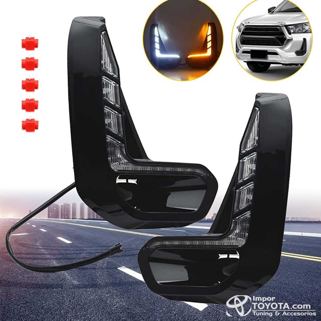 LED DRL Exploradora Hilux Revo 2021-2024+ Bitono