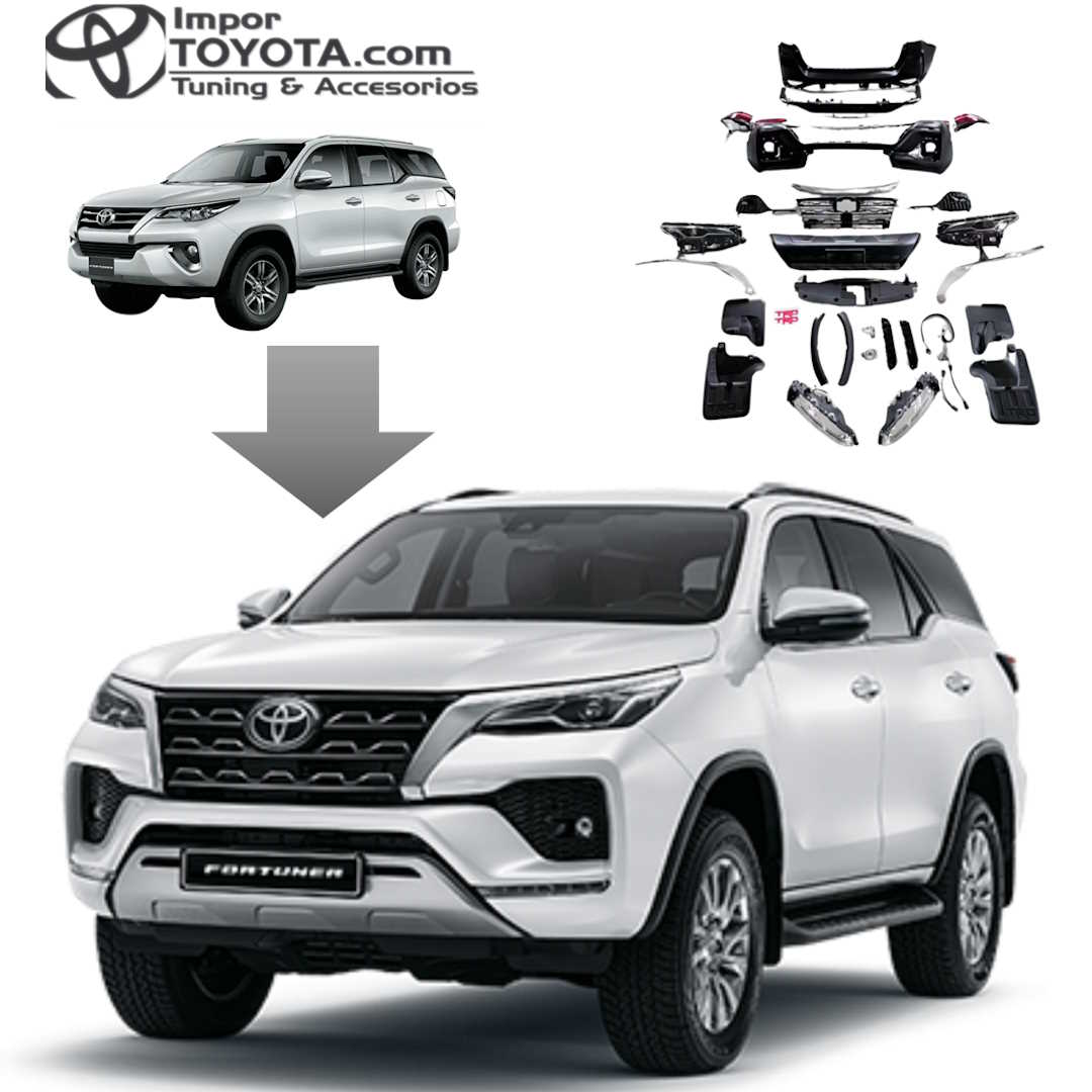 Transformacion Cambio de frente Fortuner 2017 -2020 a 2024