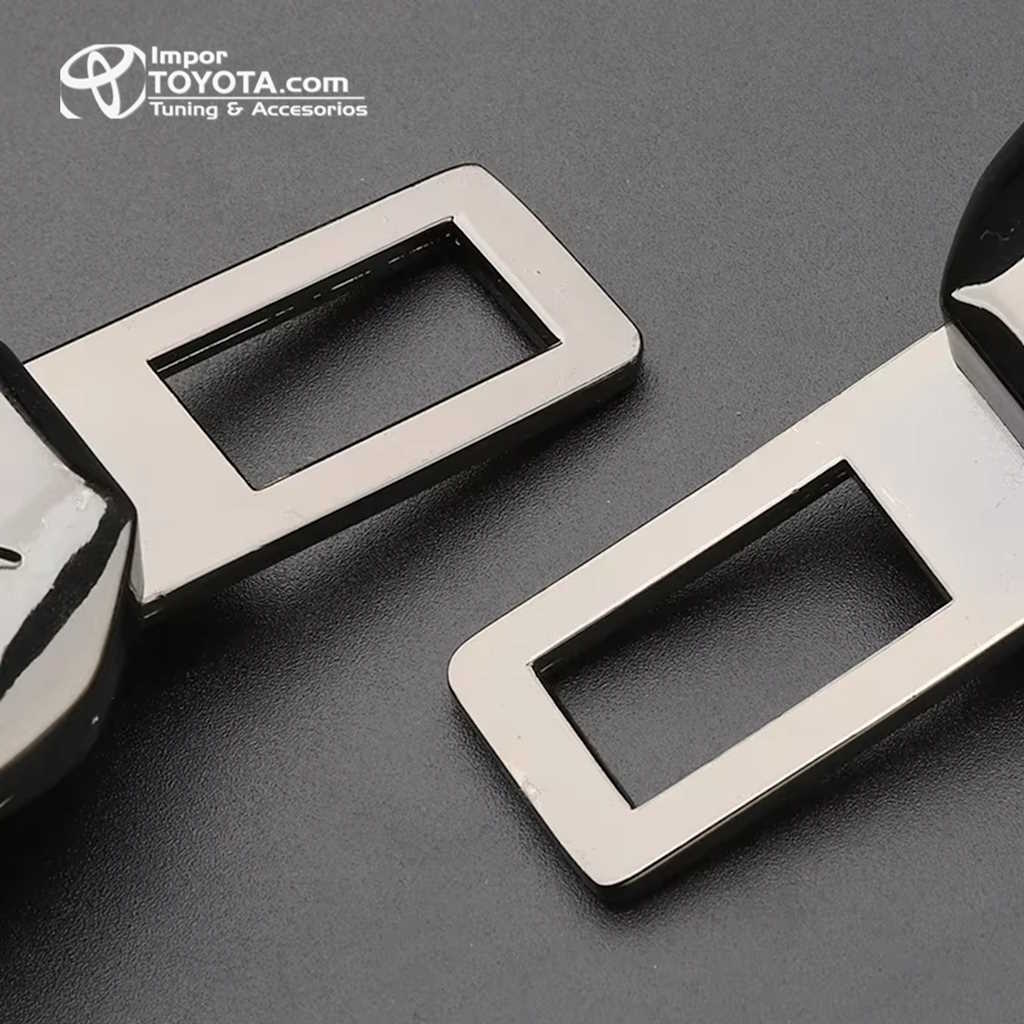 Hebilla para Cinturon de seguridad con pin de seguro