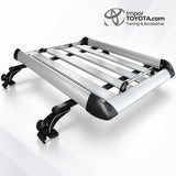 Parrilla en aluminio para techo con barras y soportes - Importoyota