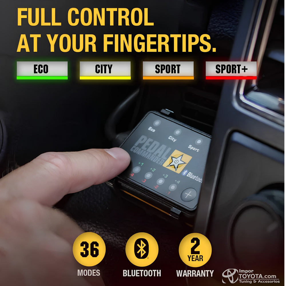 Pedal Commander: 36 modos, Bluetooth y 2 años de garantía