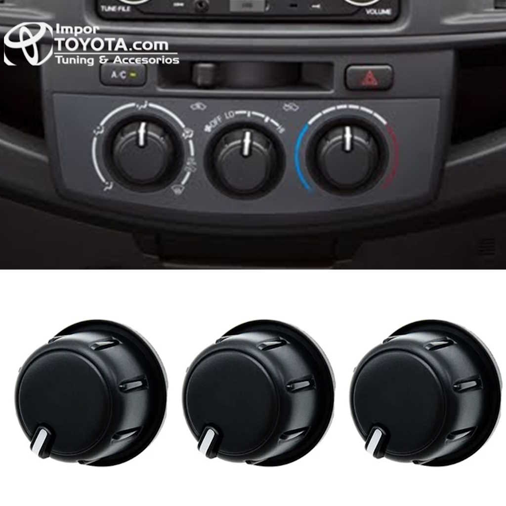 Perilla para aire acondicionado de Toyota Hilux / fortuner Set x3 unidades