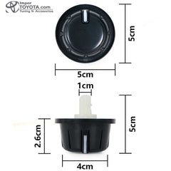 Perilla para aire acondicionado de Toyota Hilux / fortuner Set x3 unidades