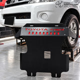 Protector de cárter pechera Toyota TRD negro para Hilux / Fortuner - Importoyota Colombia