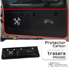 Cubierta protectora para puerta trasera Toyota Prado 2010/2023+