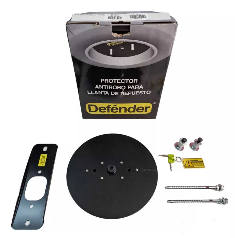 Seguro para llanta de Repuesto marca Defender