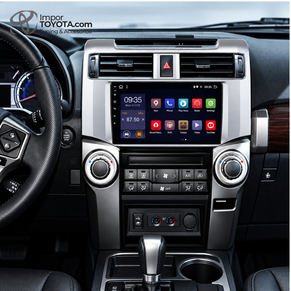 Radio Android 14 para Toyota 4Runner 2012-2024 - instalado en el tablero - Importoyota