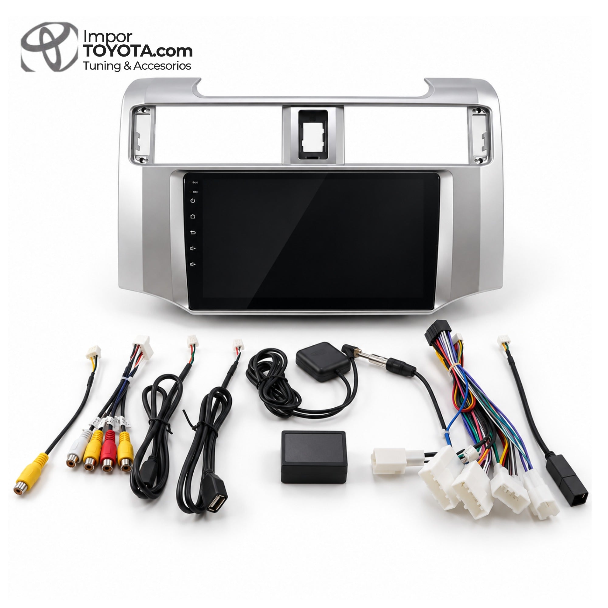 Radio Android 14 para Toyota 4Runner 2012-2024 - kit completo con marco, arneses y GPS - Importoyota