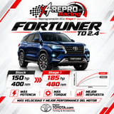 Reprogramación ECU Stage 1 para Toyota Fortuner 2.4 TD: de 150 a 185 hp - Importoyota Colombia