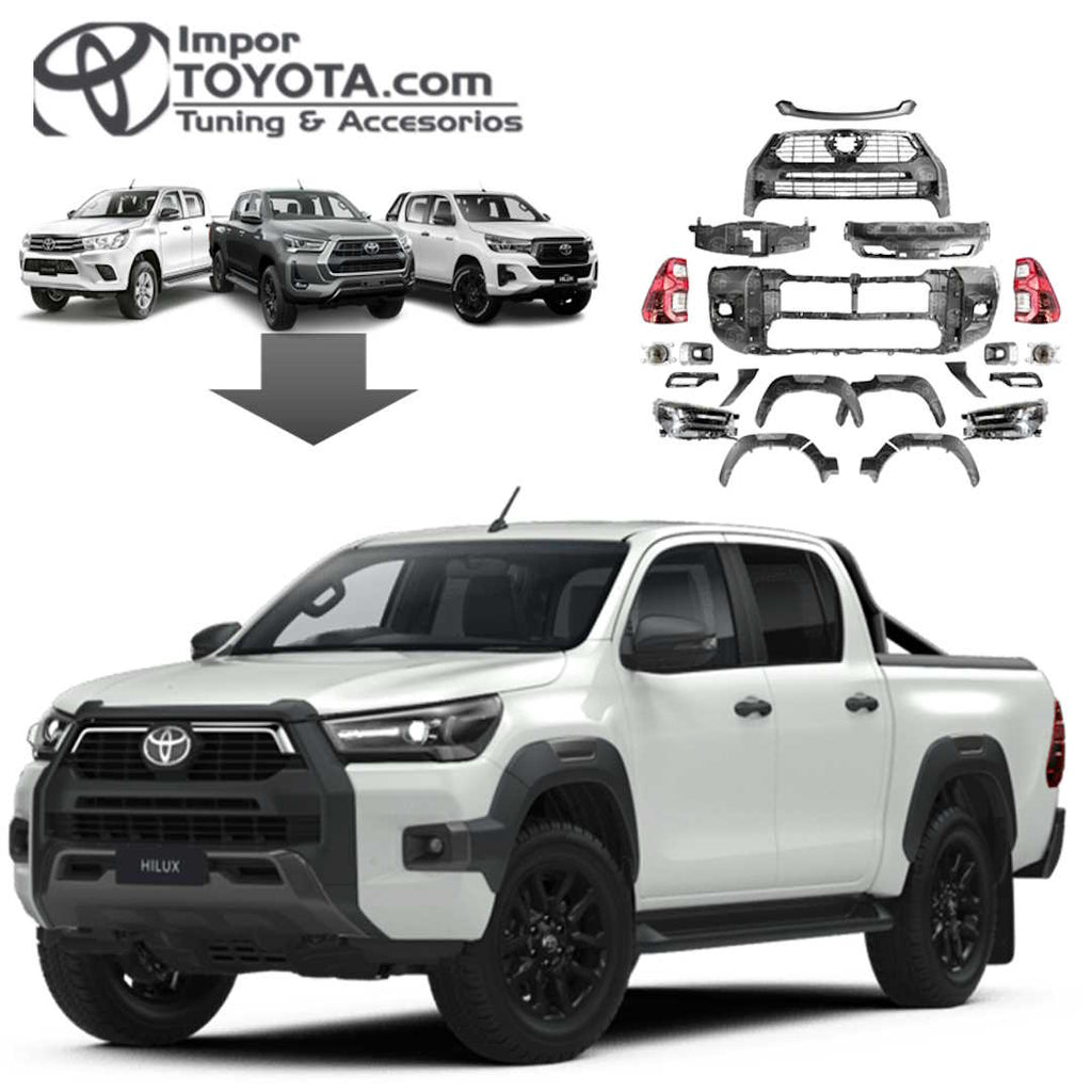 Transformacion / Cambio de Frente para Toyota Hilux 2016-2024  para Adventure