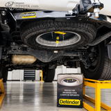 Seguro para llanta de repuesto Defender instalado en Toyota - Importoyota Colombia