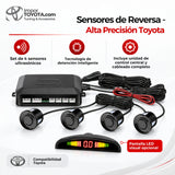 Sensores de reversa alta precisión Toyota: set de 4 sensores ultrasónicos, unidad de control y pantalla LED - Importoyota