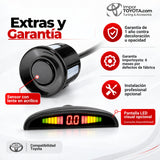 Sensores de reversa Toyota: extras, garantía y pantalla LED opcional - Importoyota