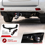 Tiro de arrastre X4 instalado en Toyota Prado con bola y pasador