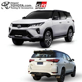 Fortuner GR Sport 2024 con transformación instalada, vista frontal y trasera - Importoyota
