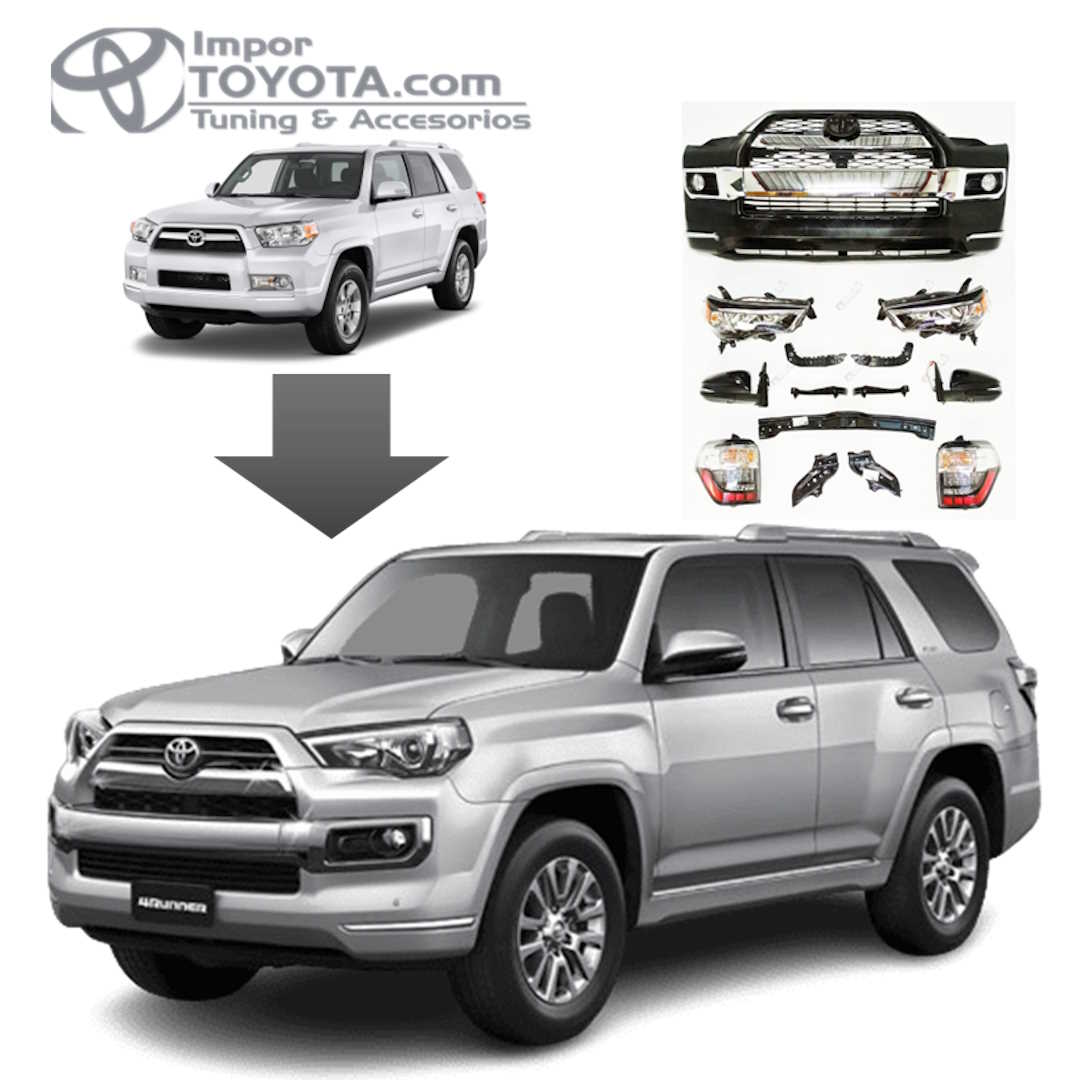 Transformacion / Cambio de Frente para Toyota 4Runner 2010 a 2024 unlimited