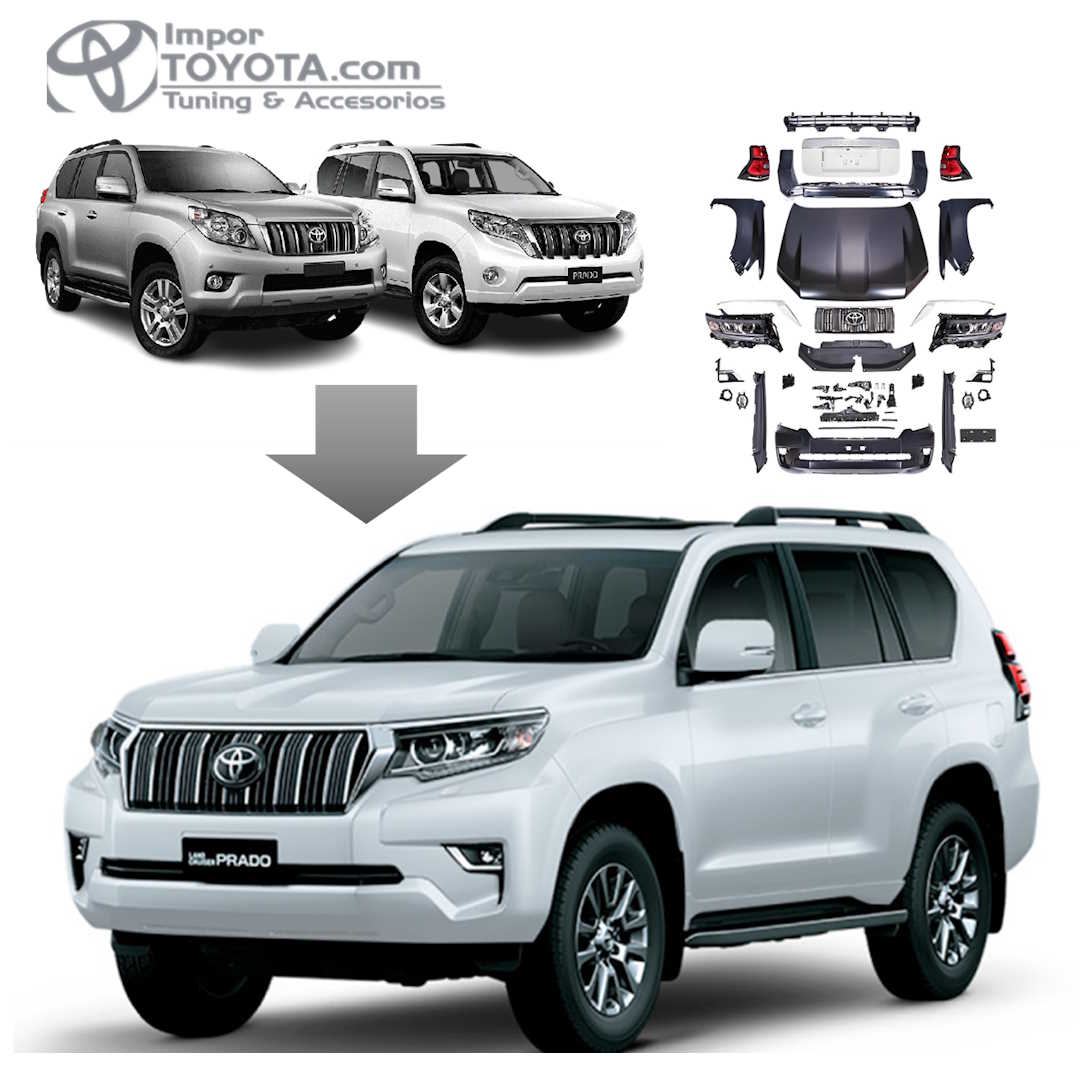 Transformacion / Cambio de Frente para Toyota Prado LC150 2010-2014 a 2024+
