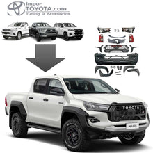Load image into Gallery viewer, Transformacion / Cambio de Frente para Toyota Hilux 2016-2024 a 2024 GR Sport