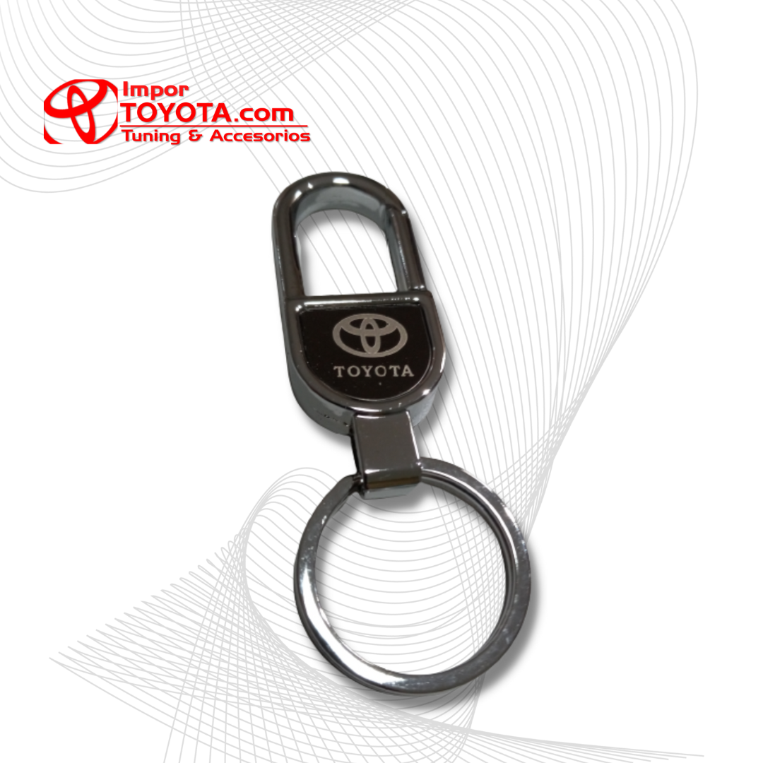 LLavero Toyota Metálico Tipo Candado