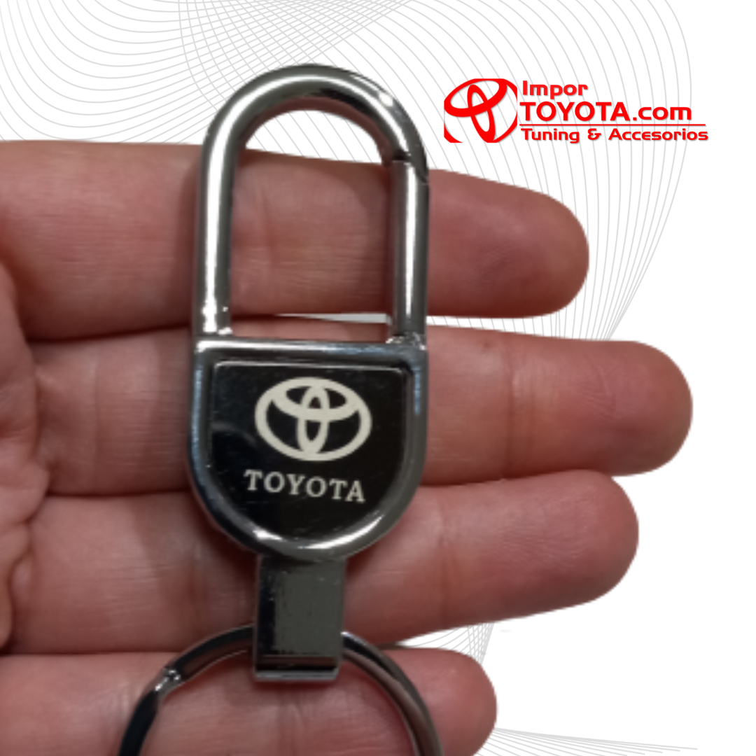 LLavero Toyota Metálico Tipo Candado