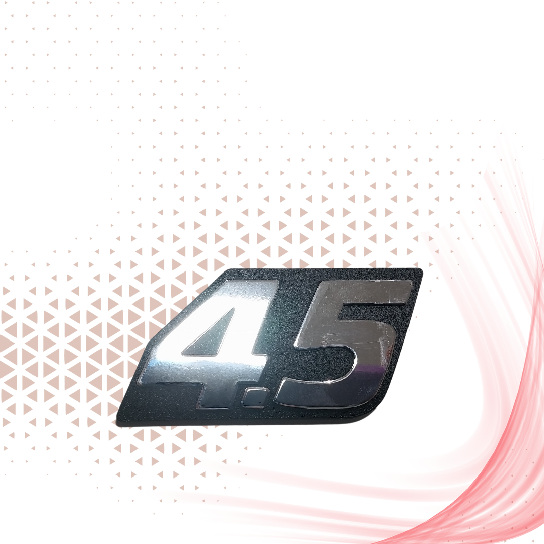 Emblema para toyota  4.5 en Alto Relieve con Aplique Cromado