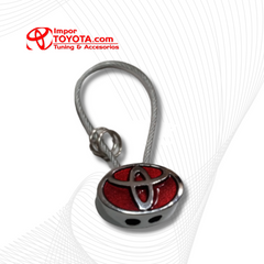 LLavero Toyota Metálico Tipo Guaya