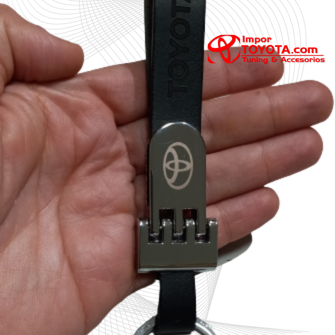 LLavero Toyota Tipo Cuero 5