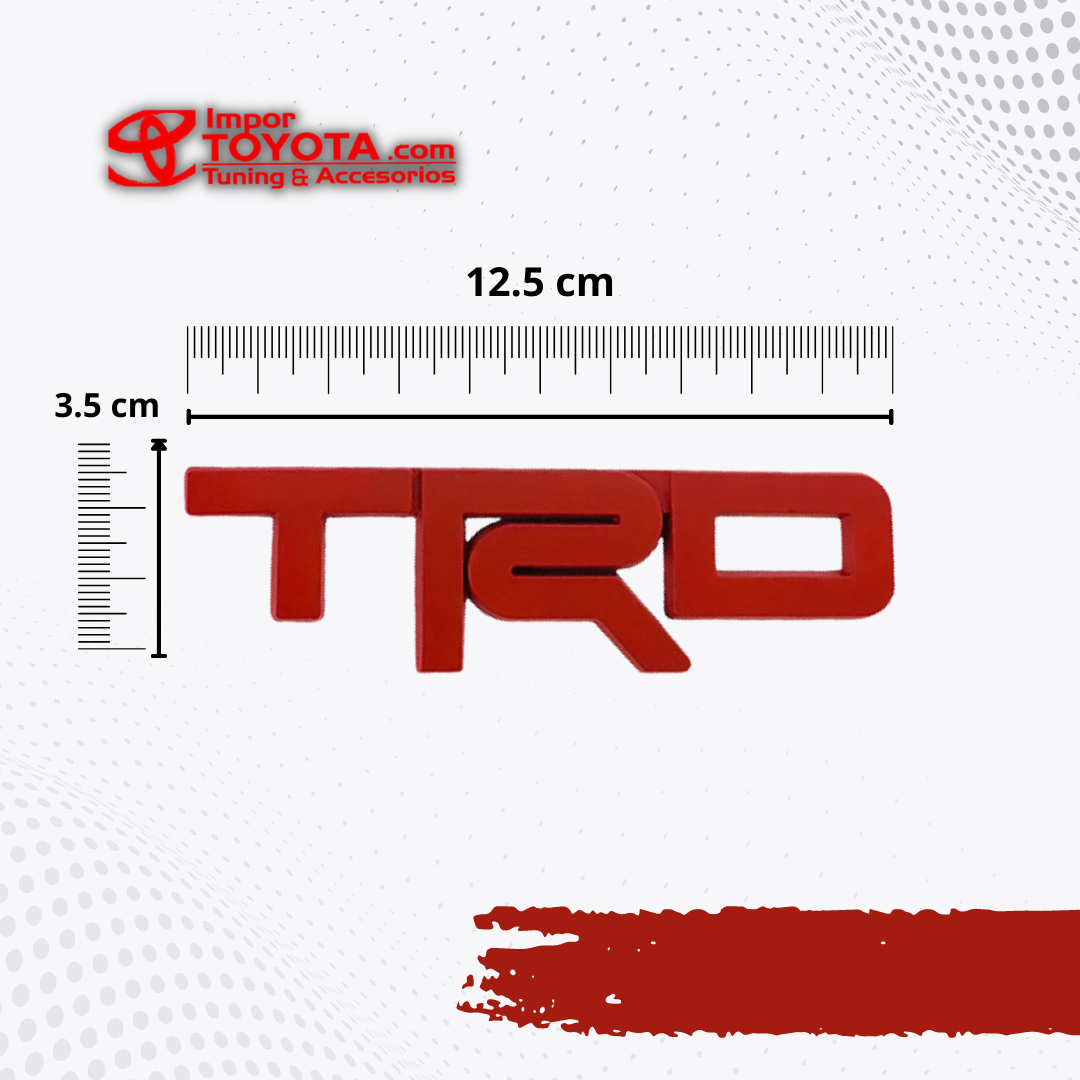 Emblema TRD Polimero en Alto Relieve