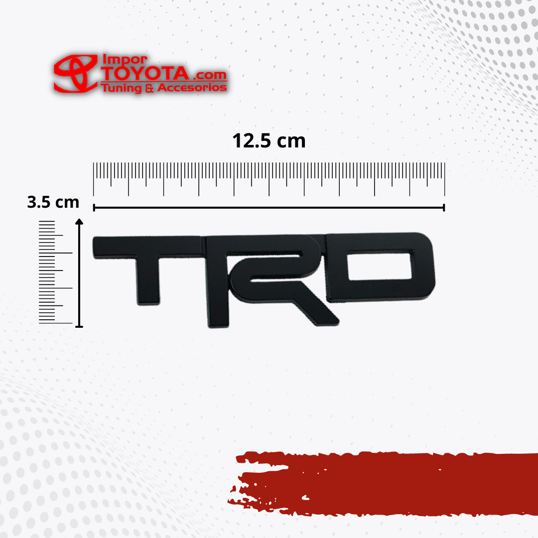 Emblema TRD Polimero en Alto Relieve