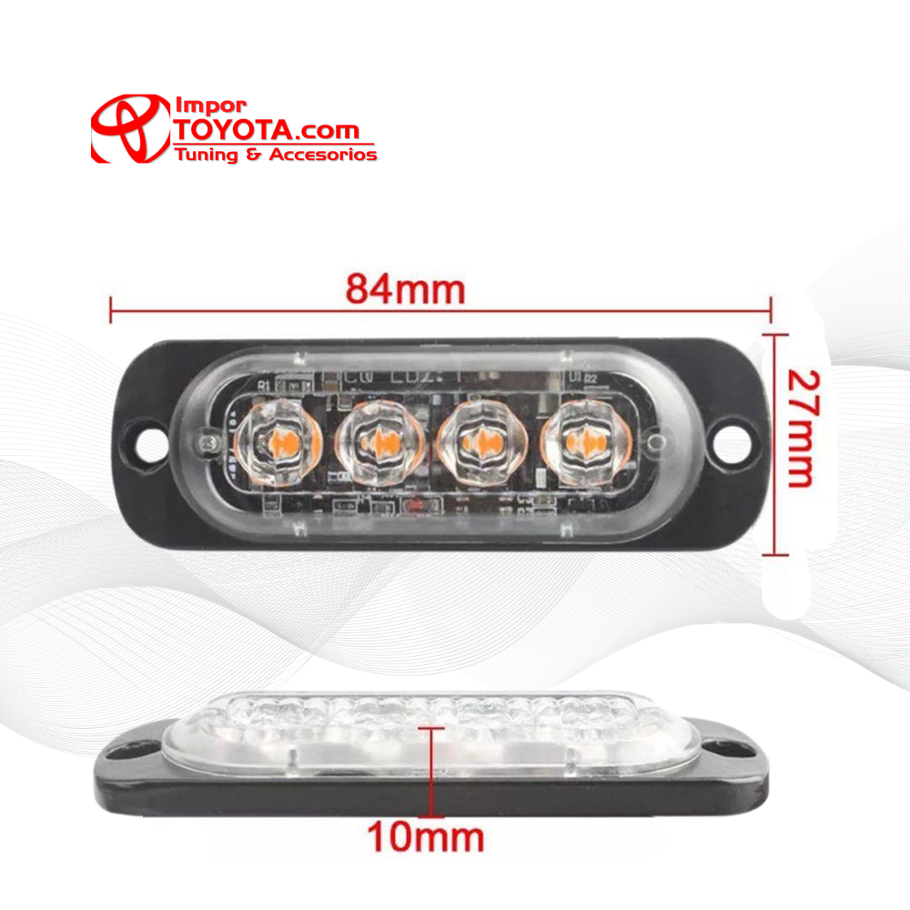 Luces LED Federales Roja - Azul pára Persianas