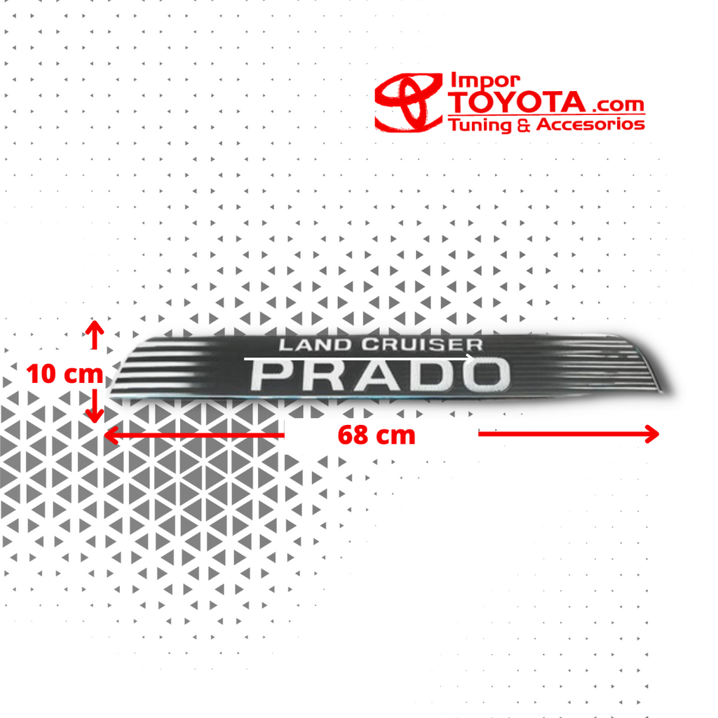 Sticker llanta de repuesto de Toyota Prado Alto Relieve