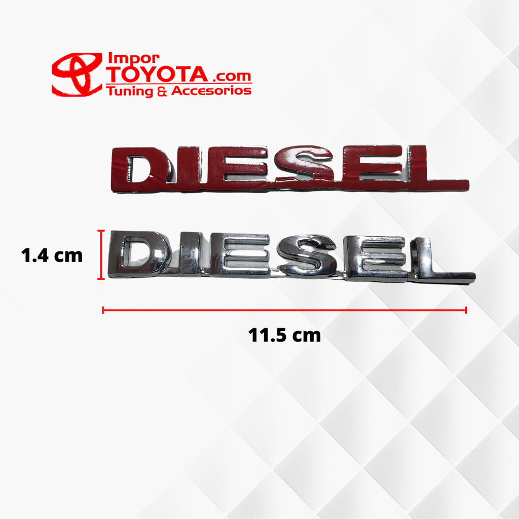 Emblema Insignia Diesel de Polímero Alto Relieve