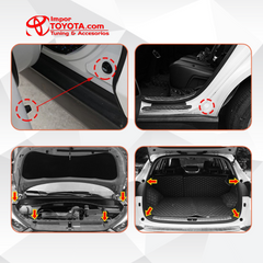 Amortiguadores para puertas con logo de Toyota