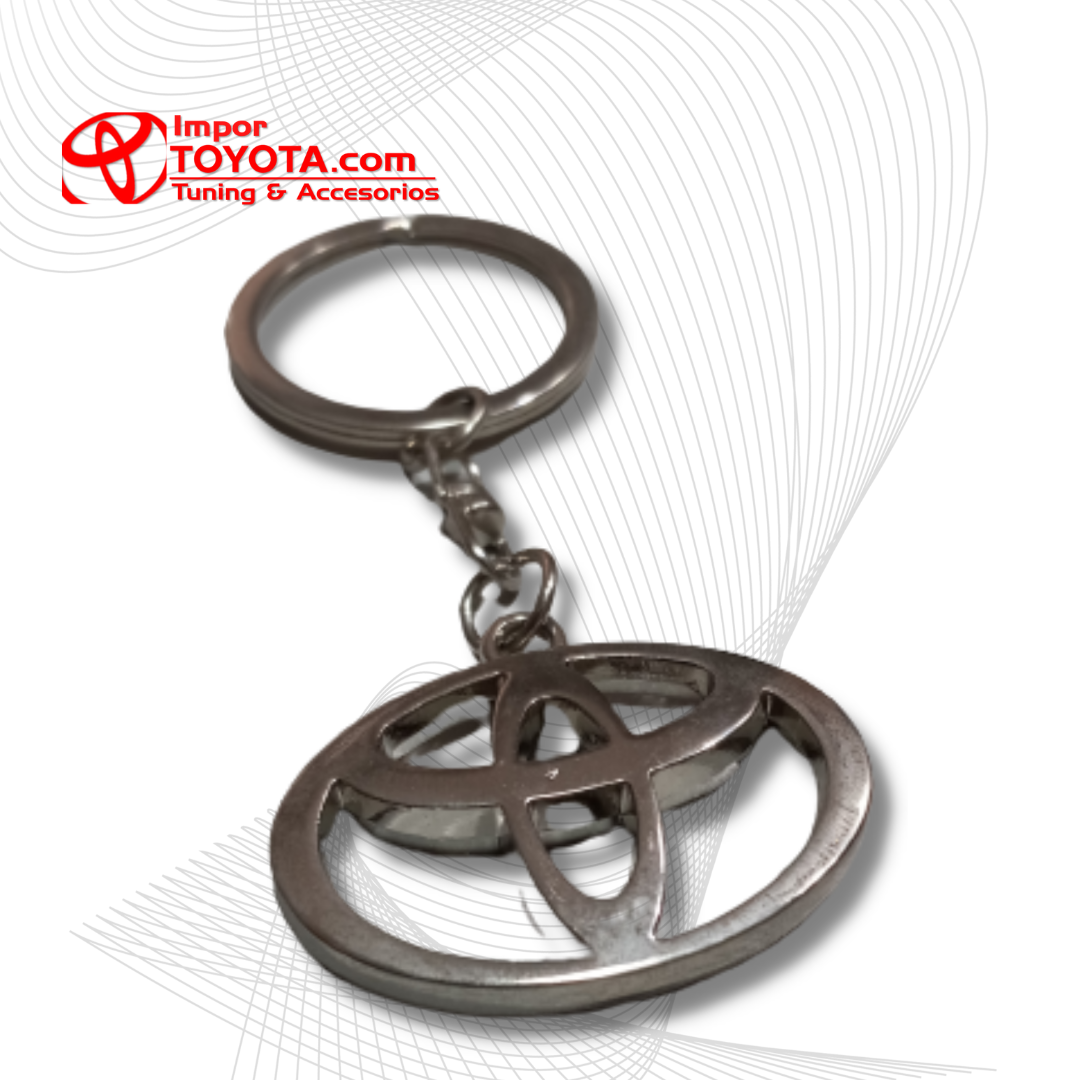 Llavero Toyota Metálico Tipo Cadena