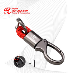 Llavero Toyota Metálico Tipo Candado con Cordón