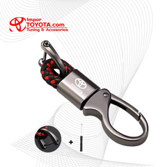 Llavero Toyota Metálico Tipo Candado con Cordón