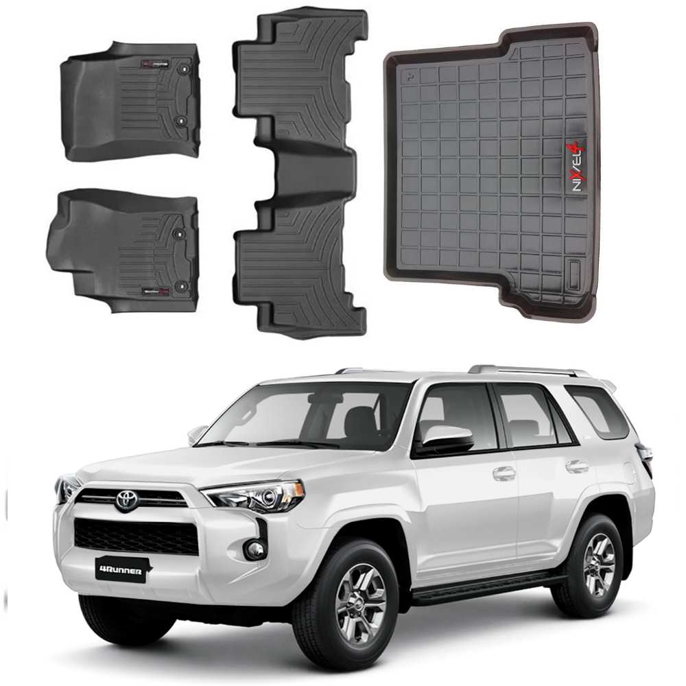 Tapete termoformado Toyota 4Runner 1+2 Fila + Baul 2015/2024+