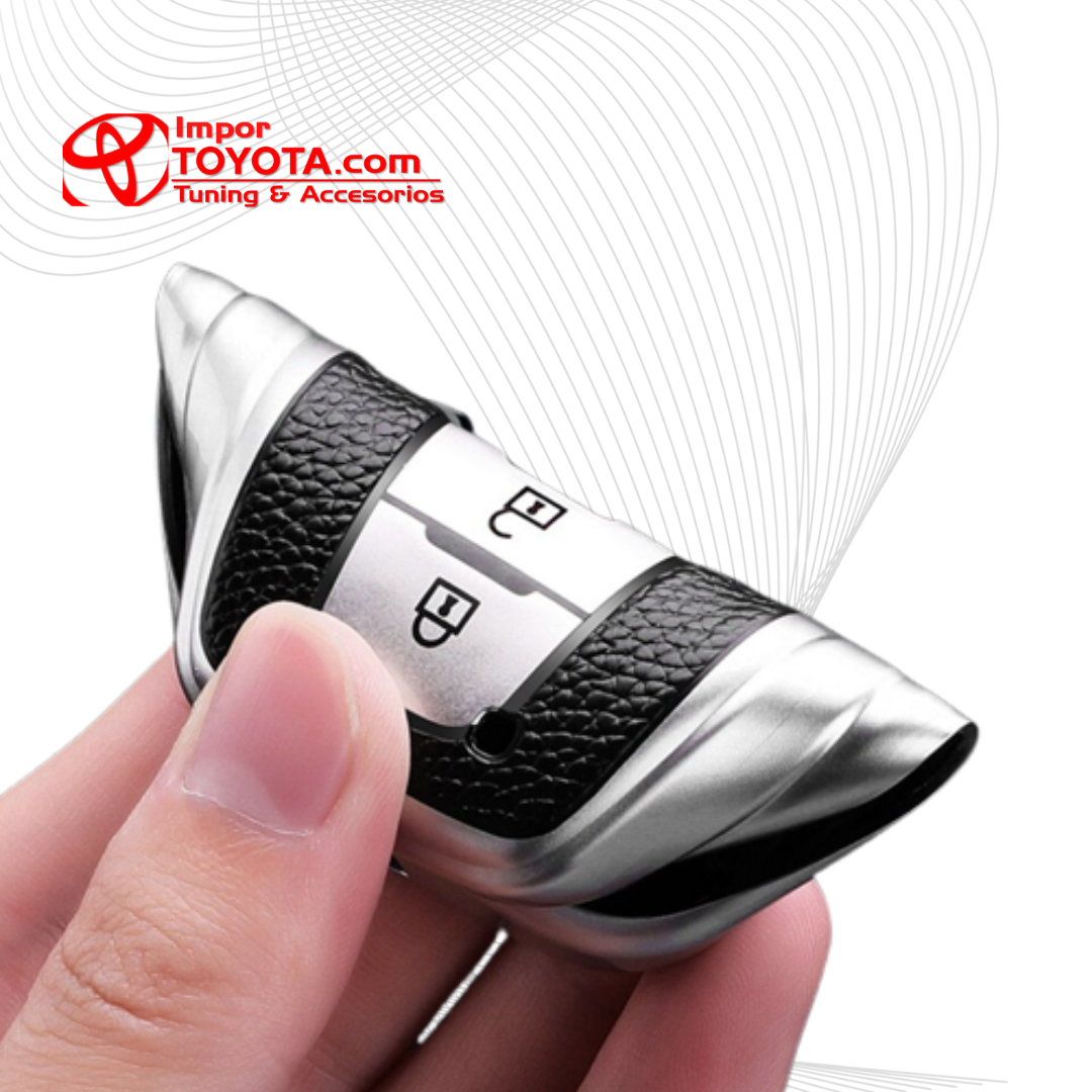 Estuche protector cuero con TPU para llave de mando a distancia de TOYOTA