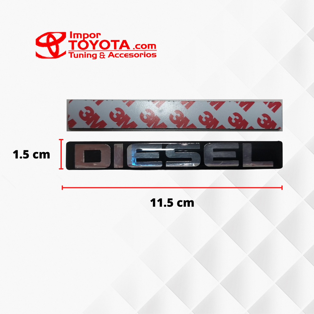 Emblema Insignia Diesel de Resina