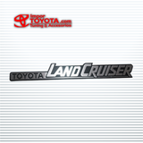 Letras Emblema Toyota Land Cruiser en Alto Relieve con Aplique Cromado