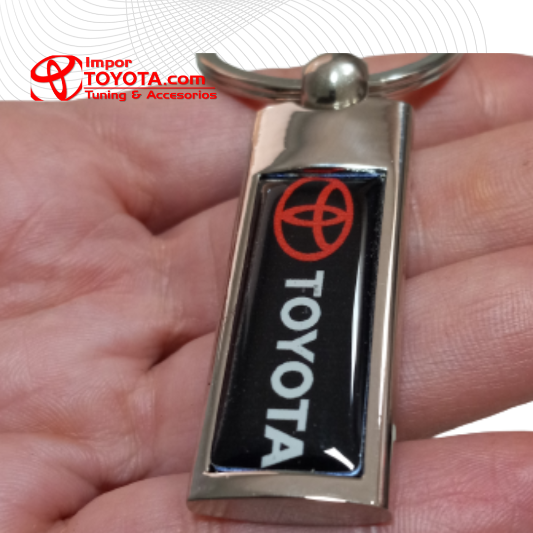 LLavero Toyota Metálico Tipo Resina