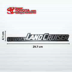 Letras Emblema Toyota Land Cruiser en Alto Relieve con Aplique Cromado