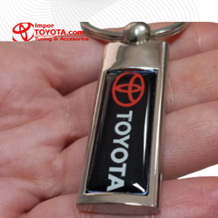 LLavero Toyota Metálico Tipo Resina