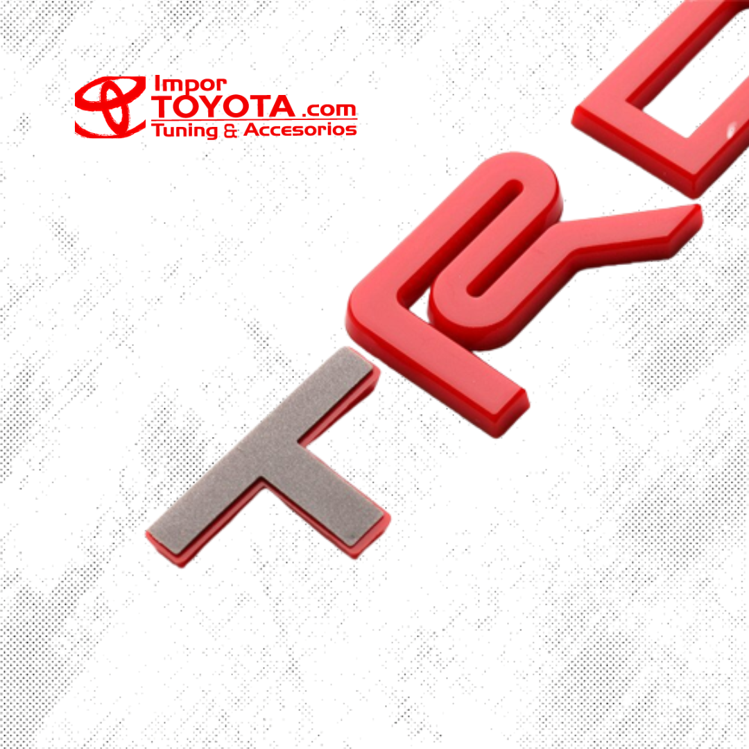 Emblema Bandera TRD Pro Polímero Alto Relieve