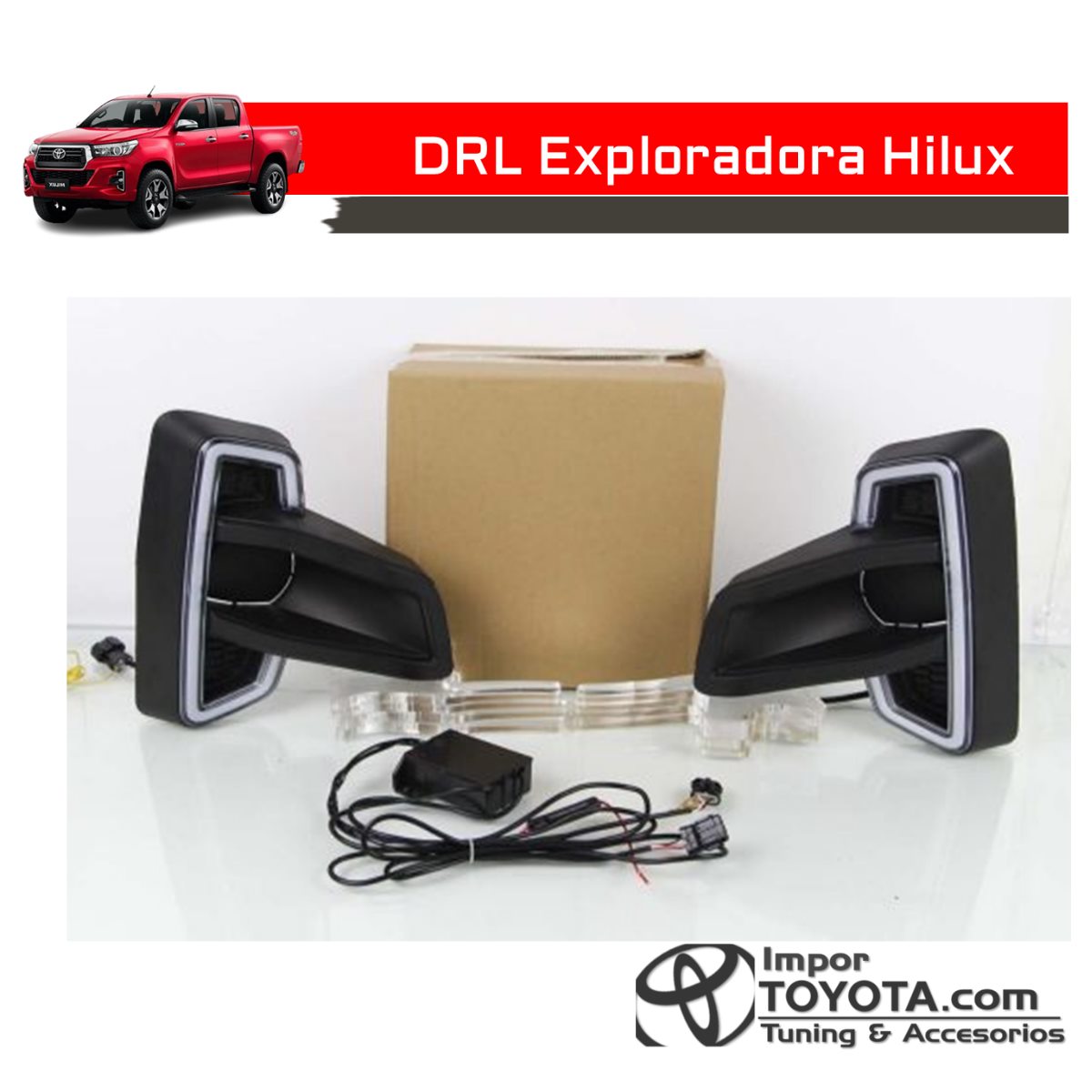 LED DRL Exploradora Hilux Rocco 2018 /2020 Bitono